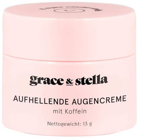 grace & stella Under Eye Cream for Dark Circles - Caffeine Eye Cream Anti Aging - Brightening Anti Wrinkle Eye Cream - Vegan Eye Care Products, Made in USA (0.46 oz/13 g)