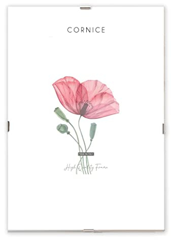 weSTOCK Rahmenloser Bilderrahmen aus MDF mit CRILEX-Glas - Made in Italy - 24 x 30 cm