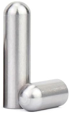 2/5/10 Uds 304 espiga de acero inoxidable M3 M4 M5 M6 tuerca de tornillo de rosca interior cabeza redonda única pasador cilíndrico pasador de posicionamiento sujetador de Hardware(M4X12(10pcs))