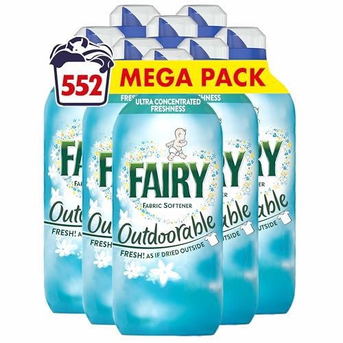 Fairy Outdoorable Fabric Conditioner, 552 Washes (8x69), Ultra Concentrated Formula For Sensitive Skin, Dermatologically Tested