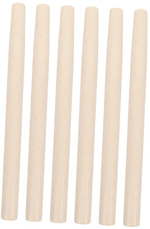 KONTONTY Manches en Bois pour Outils Agricoles Longue Durée, Lot De 6 Pièces 38 Cm – Remplacement Manche Pelle, Houe Et Petite Hache pour Jardinage Et Polyvalent