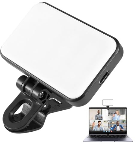 Lampe Selfie, Lumière de Remplissage LED Portable et Rechargeable pour Maquillage, Éclairage Portable pour Streaming Live Blogging Vidéo Photographie Conférence et Maquillage