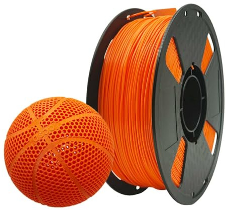 CC3D 47D TPE Filament Orange 1,75mm 1KG 3D-Drucker-Filament FDM 3D-Druckmaterialien Shore-Härte TPE 47D Orange