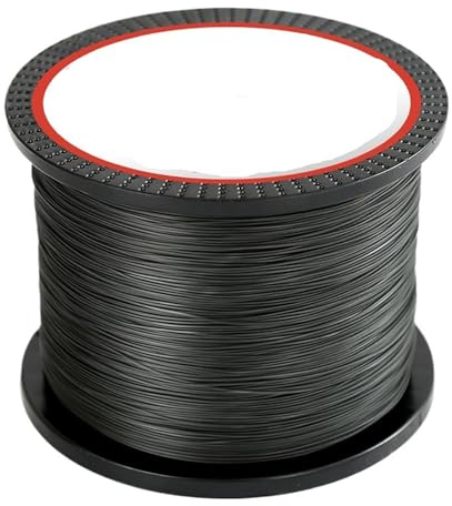 Línea de Pesca multifilamento PE 8 hebras y 4 Trenzados 1000 m 3000(4X-Black Deal,3000M-0.8-16LB)