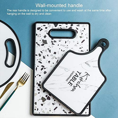 Complément Alimentaire tranchoir ménage Planche à découper des légumes Planche à découper à Double Face, respectueux de l'environnement et sans saveur Huangchuxin (Color : Marbling)