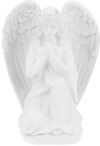 BESPORTBLE Prier Ange Statue Ange Figurine pour La Maison Jardin De Résine Memorial Sculpture pour Extérieur Et Intérieur Décor De Mariage Cadeaux