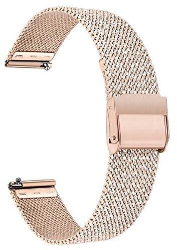 TRUMiRR Compatible avec Galaxy Watch 4 40mm 44mm Bracelet Homme Femme, Bracelet en acier inoxydable à mailles Bracelet de montre en métal d'art pour Samsung Galaxy Watch4 Classic 42mm 46mm