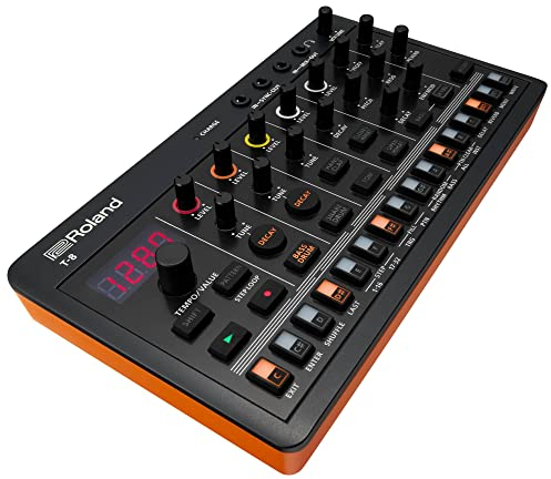 Roland AIRA Compact T-8 Beat Machine | Ultramobile Bass-Machine-Sounds | TR-REC Drum Sequencer | Sechs Rhythmus-Tracks | Integrierte Effekte | USB- und MIDI-Anschlüsse