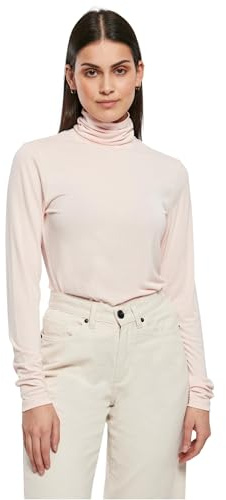 Urban Classics Damen Ladies Modal Turtleneck Longsleeve pink, XS