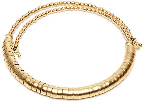 Vlnet ® | Vestopazzo Collana girocollo scozia in ottone | molla snake | tg unica | Lavorazione artigianale | Nickel tested | DD00030