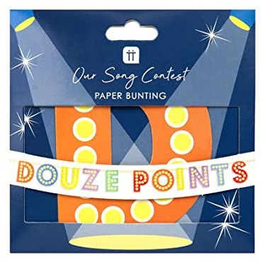 Eurovision Partydekorationer banderoll perfekt för att se fester – 2 meter