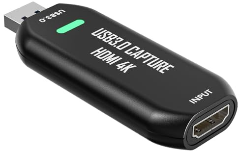 Digitpro Cam Link 4K - scheda di acquisizione esterna, streaming, registrazioni con DSLR, camcorder, webcam in 1080p60 o 2K50, facile connessione per OBS/Zoom/Discord - HDMI a USB 3.0, PC/Mac