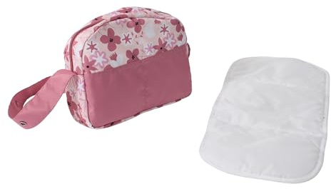 Bayer Chic 2000 Bolso Cambiador para muñecas | con Accesorios | Flores Rosa