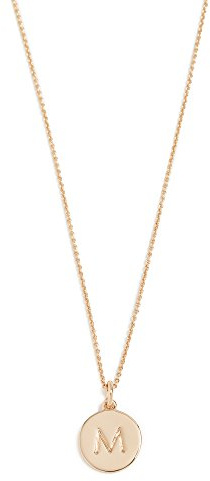 kate spade new york Gold-Tone Alphabet Pendant Necklace, 18