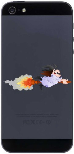 Handy-Aufkleber - Hexe 08 - Witch - Handy Skin - 50 mm Aufkleber