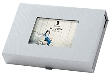 Rössler 14573200171 - Scatola per foto con supporto, per foto 13 x 18 cm, pietra, 203 x 45 x 147 mm, 1 pz.