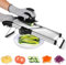 Blamovo Mandoline Slicer for Kitchen, Mandoline Gemüseschneider Julienne mit Knopfsteuerung, einstellbare Dicke (Sicherheitshandschuhe enthalten)