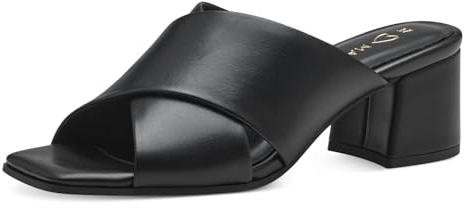 MARCO TOZZI Damen Pantoletten mit Blockabsatz Elegant, Schwarz (Black), 38 EU