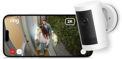 New Ring Outdoor Camera Plus (Battery) | 2K with Ring Vision I DIY Wireless Outdoor Security Camera | alternative to CCTV system I 30-day free trial of Ring Home Plan