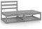 HEFZGDB 2-TLG. Garten-Lounge-Set Grau Kiefer Massivholz Gartenstühle Gartenmöbel Set Gartentisch Geeignet für Terrasse, Garten, Pool.