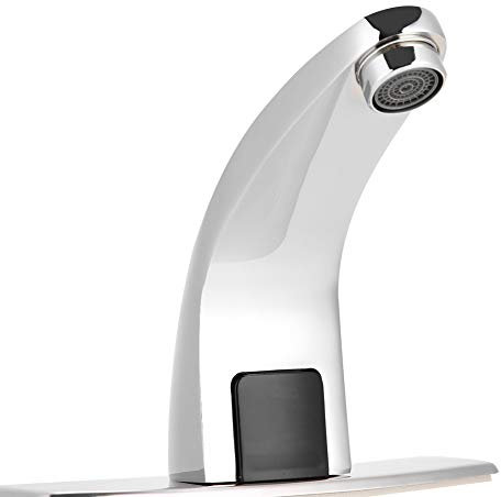 Robinet d'évier de salle de bains sans, capteur automatique de robinet de salle de bains, évier manuel, robinet chaud et froid, économie d'eau à piles