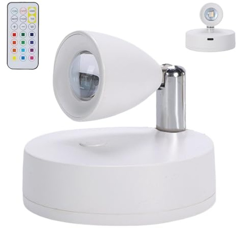 Spotlight LED Planters | Uplighting | Wireless Indoor | Small Battery-Powered | Planter Accent | Rechargeable