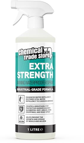 Chemical Trade Store - Awning Waterproofer Spray 1L – Fabric Reproofing Solution for Caravan & Camper Canopies