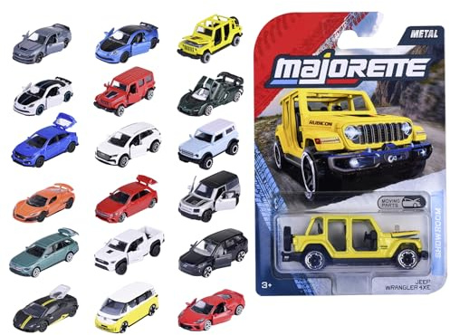 Majorette Auto Showroom Premium (1 Modellauto) - Spielzeugauto aus Metall mit Freilauf, Federung & zu öffnenden Teilen, zufällige Auswahl aus verschiedenen Autos für Kinder ab 3 Jahre, 7,5 cm