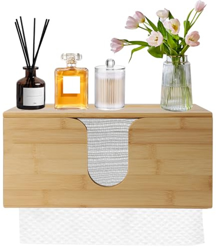 Dispenser per Asciugamani di Carta,Distributore Asciugamani Carta con Coperchio,Dispenser Carta Asciugamani da Parete per Piegato a C,Pieghevole a Z,Porta Salviette per Soggiorno,Bagno,WC
