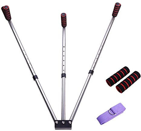 FewNvWa Estirador de Piernas Máquina de Apertura de Barras Extensor de Pantorrilla para Entrenamiento de Ligamentos Y Fuerza de Acero Inoxidable Adecuado, 6 hoyos