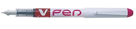 Pilot V-Pen Disposable Fountain Pen Pens Pack Of 3Medium Pink Pasteaa