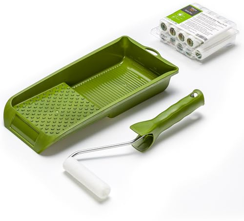 Lack Set 10 Heizkörperwalzen Filt + Bügel + Wanne