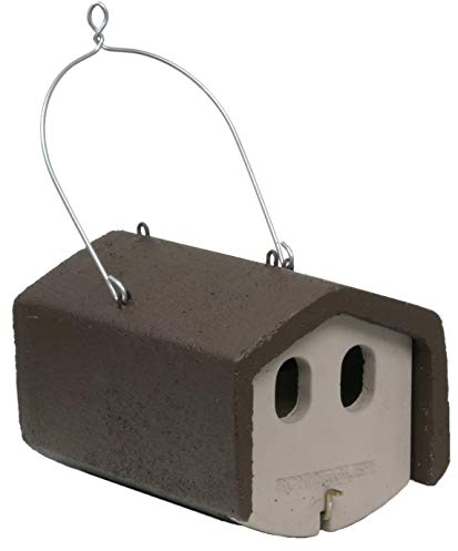 Nistkasten, Nisthilfe Nistkasten, Nischenbrüterhöhle 1N mit 2 Einfluglöchern