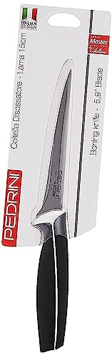 Pedrini Master Coltello per Disossare, Acciaio Inossidabile, Nero, Unica