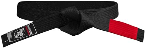 Hayabusa 2.0 Adult BJJ Belt - Premium Quality, IBJJF Compliant, Reinforced Double Stitching - Black, A0