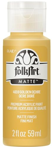FolkArt Acrylic Paint, 2 oz, Golden Ochre
