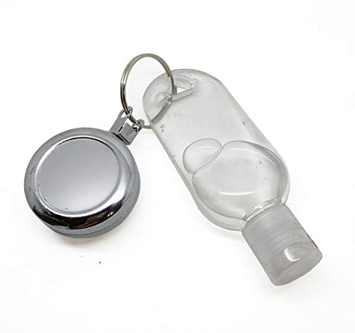 Bottiglia vuota da 30 mm, facile da agganciare alla cintura con cavo estensibile per un facile utilizzo (bobina per bottiglie)