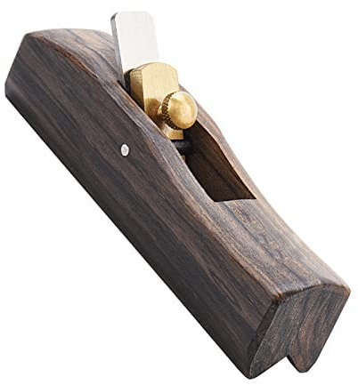 Plano de mano de madera, mini cepilladora de mano con fondo de arco, plano de bloque de madera, herramientas manuales de carpintero para recortar bordes/dar forma a esquinas/chaflán