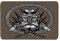 LUORU 3D Wikinger Fußmatte Innen und Außen 80x120cm Odin Türmatte rutschfest Waschbar Türvorleger Weich Flauschige Mikrofaser Memory Foam Fussmatte Teppich für Haustür Eingangsbereich