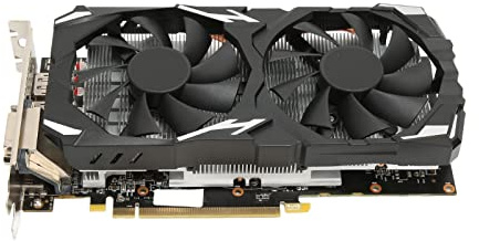 RX 580 Grafikkort 8GB GDDR5 256bit Gaming Grafikkort 8K 7000MHz 16 PCI Express 3.0 Grafikkort med Dubbla Kylfläktar, DP/HDML/DVI