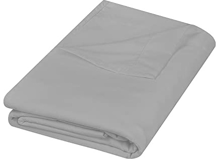 GREATOYAR Sábana Encimera Lisa para Hotel, Ropa de Cama, 100% Polyester, para Cama 135cm, 205x260cm, Color Gris