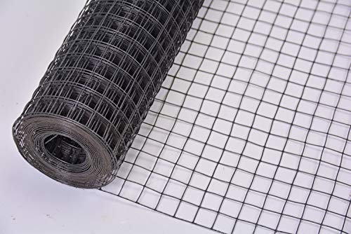 Volierendraht Maschendraht Hasendraht Drahtgitter Gitterzaun punktgeschweißt grau anthrazit Maschenweite, Länge und Höhe wählbar DD (19x19 x 750 mm Länge 5 m)