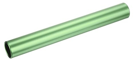 M METERXITY Relay Track Baton - Smooth Aluminum Alloy Hollow Tube, Apply to Team Building/Relay Races (1.5 x 11.8, Green)