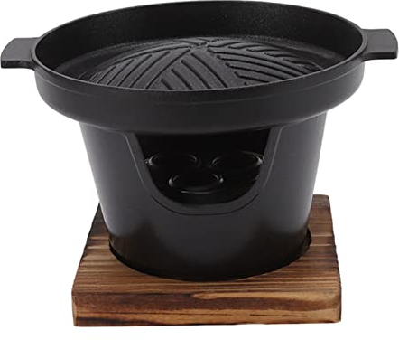 Mini Parrilla Portátil para Barbacoa, Parrilla de Mesa sin Humo para Acampar, Picnic en Casa, Mini Parrilla para Barbacoa Portátil sin Humo para Carbón, Carbón Vegetal (HN-BBQ18A)