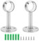 Alnicov 2PCS 22mm Support de Tringle à Rideau, Support de Tringle à Linge, Support de Tringle de Plafond, Support de Tringle de Garde-Robe en Acier Inoxydable, adapté à la Salle de Bain