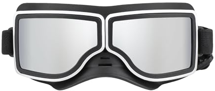 Hundebrille für große Rassen, Hundesonnenbrille | Hundebrille UV-Schutz für Hunde großer und mittlerer Rassen,Hunde-Motorradbrille, winddicht, beschlagfrei, staubdicht, schneefest, für Outdoor-Aktivit