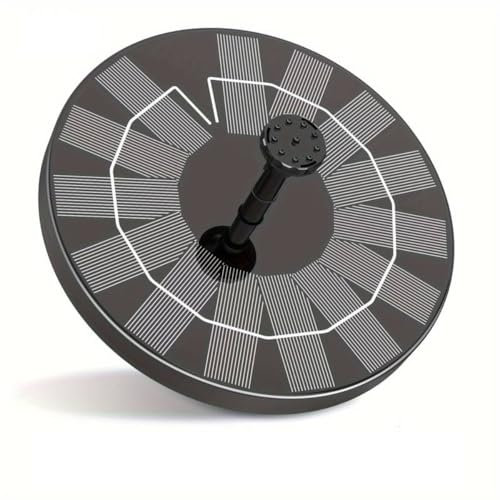 Fontana Solare/Pompa d'Acqua Solare Galleggiante, con Ugello a Ddoppio Strato, 10 Stili di spruzzatura, per Bagno per Uccelli, Laghetto, Acquario, Giardino | FONTANA