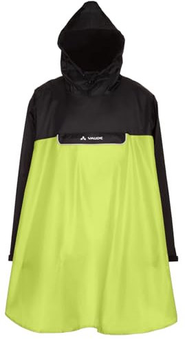 VAUDE Unisex Valero Poncho, Neon Yellow/black, L EU