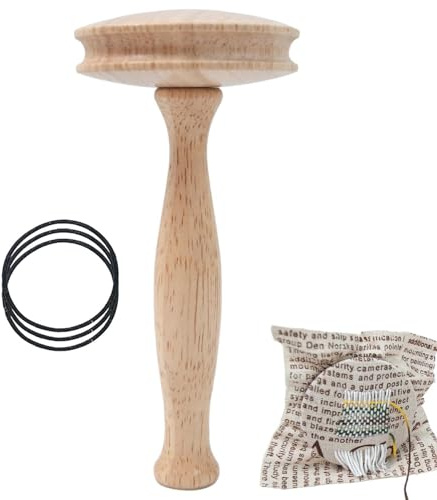 Fungo da rammendo in legno - strumenti per cucire a forma di fungo in legno | Kit di attrezzi per filo da rammendo per calzini Speedweve per rammendare i fori dei calzini e altre riparazioni all'