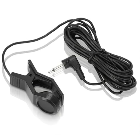 Gitarren Tonabnehmer, Clip On Tonabnehmer Kontaktmikrofon, Universeller Tragbarer Piezo Pickup mit 3,5mm Klinkenanschluss Für Violine, Banjo, Ukulele, Cello